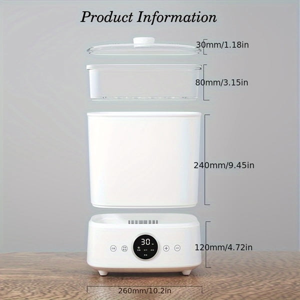 Baby Bottle All-in-one storage box for cleaning, sterilizing, and drying baby bottles. Featuring a spacious design, it holds bottles, breast pump accessories, and baby essentials, freein