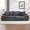Dark Gray, variant on Oversized Boneless 4-Seater Sofa Bed with Cup Holders and Side Pockets, Corduroy Cloud Couch with 5 Pillows for Living Room, Bedroom, No Assembly Required, Emerald