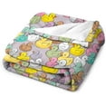 thumbnail image 3 of Colorful Baby Ducks Throw Blanket, Ultra Soft Microplush Bed Blanket, All Season Microfiber Fleece Throw for Bed Chair Sofa Couch Bedroom 60"X50", 3 of 6
