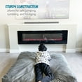 thumbnail image 2 of CordaRoy's Sensory Crash Pad - Sensory Pad for Jumping & Tumbling, Comfortable Sleepovers, Reading, Lounging & More - Soft, Durable Pad for Bedroom, Kids Room, Living Room - Plush Fur - Grey, 2 of 9
