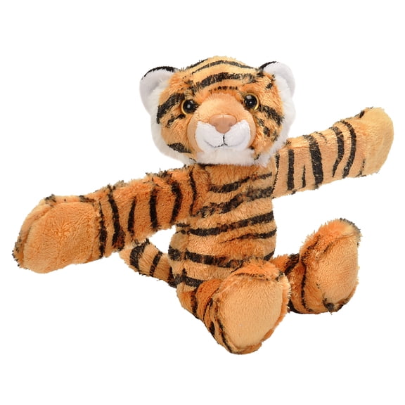 Wild Republic Huggers, Tiger Plush Toy, Slap Bracelet, Stuffed Animal, Kids Toys, 8 Inches