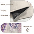 thumbnail image 6 of Area Rug for Living Room, Wisteria Non-Slip Indoor Large Carpet for Bedroom/Dining Room, Spring Purple Flowers Butterflies Vintage Beige Washable Low-Profile Rectangle Floor Runner Rugs - 6 x 9 Ft, 6 of 7