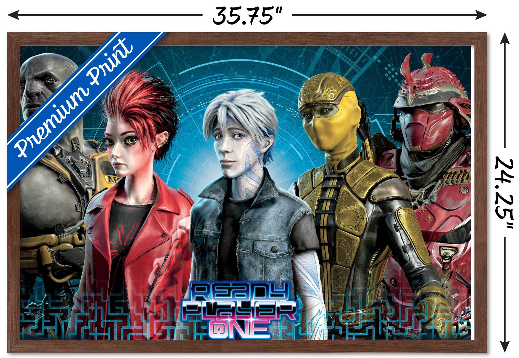 Ready Player One - Group Wall Poster, 22.375" x 34", Framed