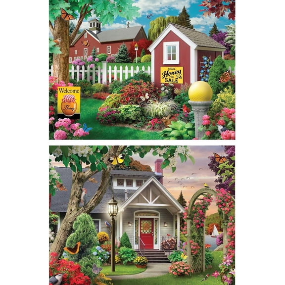 Bits and Pieces Jigsaw Puzzles 2-Pack 18x24
