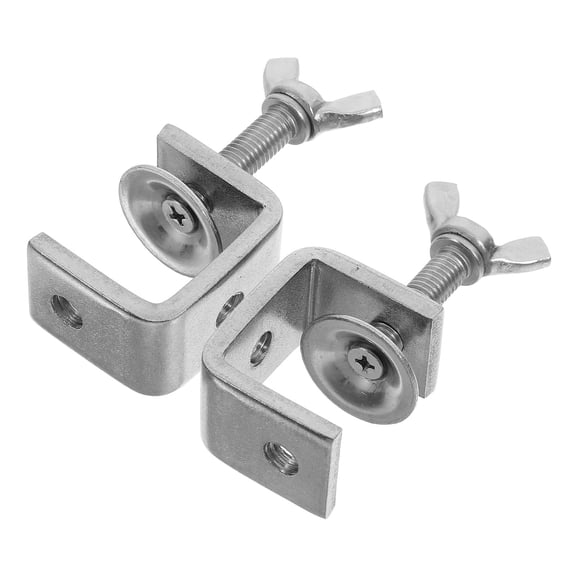 Mobestech 2-Pack Heavy Duty Stainless Steel C-Clamps Compact Woodworking Clamps for , Carpentry, and Metalworking Tasks