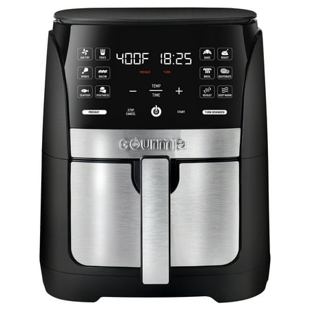 Gourmia 6 Qt Digital Air Fryer with Guided Cooking and 12 One-Touch Cooking Functions