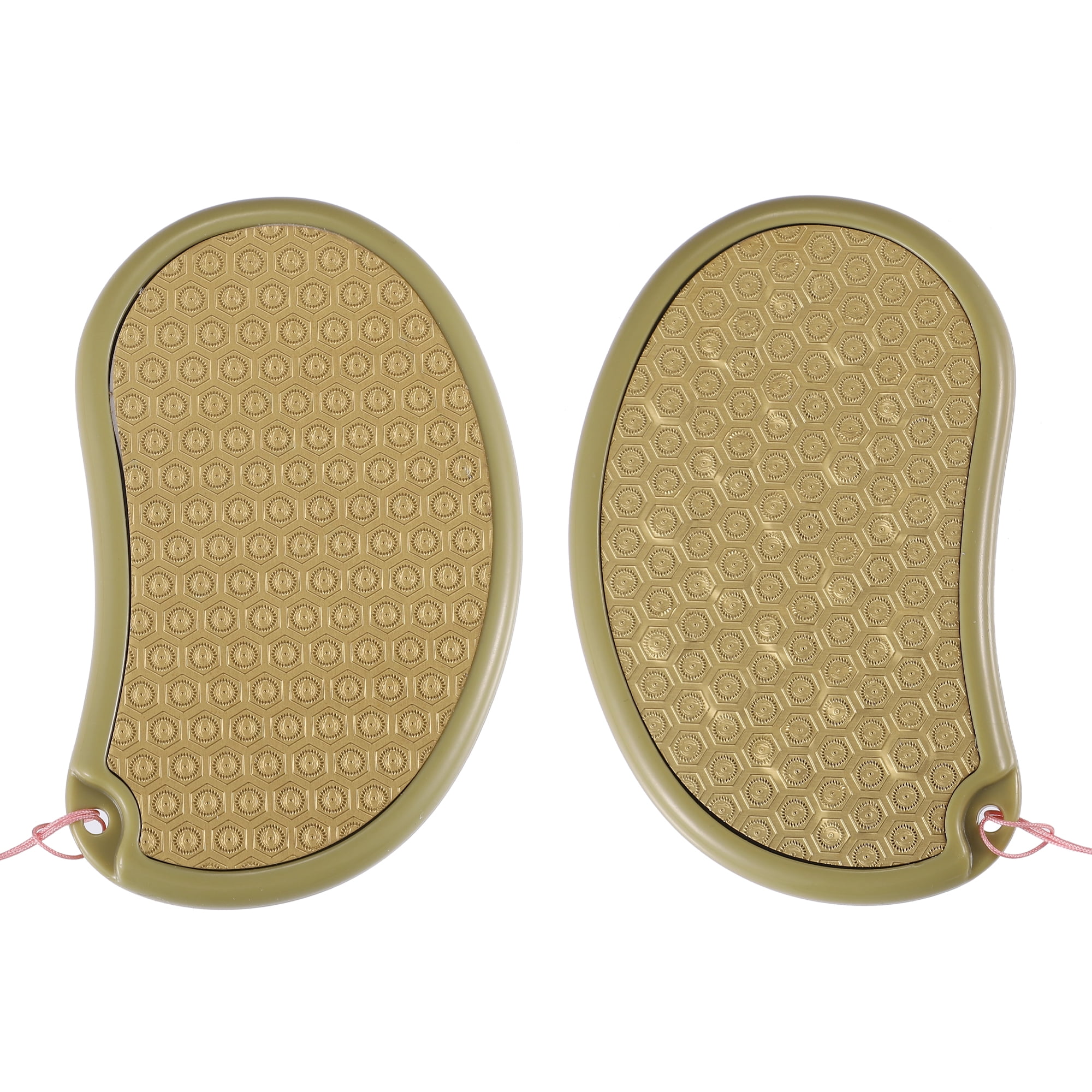 Unique Bargains 1 Pc Stainless Steel Foot File Removes Dead Skin Pedicure Foot Scrubber Gold Tone
