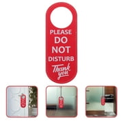 CCOCC Double Sided Do Not Disturb Door Sign, Durable Leather Hotel Doorknob Hanger, Privacy Hanging Board for Home, Office, and Hotel Room