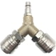 thumbnail image 1 of Compressed Air Connector, Compressed Air Switch, With Two 1/4" Threaded Connectors, Made Of Rust Resistant Brass, 1 of 4