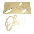 thumbnail image 2 of Letrero De Placa Con Letra Oh Baby, 2 Componentes De Madera, Letrero Oh Baby, Decoraciones Recortadas, Decoración De Guardería Para Revelación De Género, Telón De Fondo,, 2 of 7