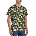 thumbnail image 2 of Vsdgher Bear Sunflower Print Men's Dry Fit Mesh Athletic Shirts Moisture Wicking Tennis T-Shirt Tops, 2 of 9