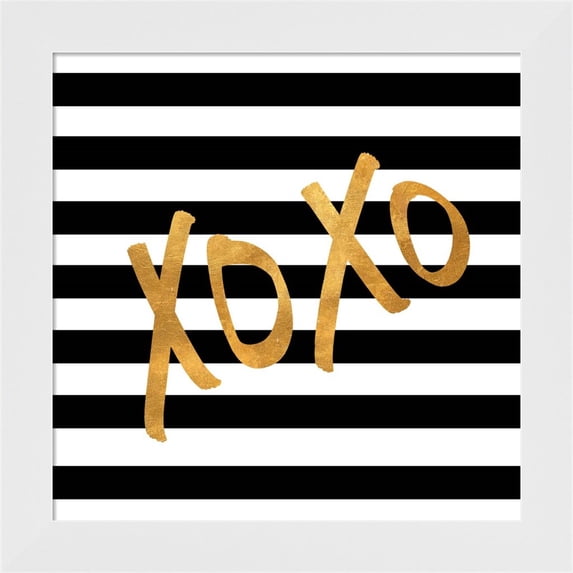 Great Art Now Valentines Stripes III by SD Graphics Studio, Framed Wall Art, 14W x 14H