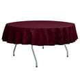 thumbnail image 1 of Ultimate Textile (3 Pack) Embroidered Pintuck Taffeta 84-Inch Round Tablecloth Garnet / Burgundy, 1 of 3