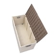 thumbnail image 4 of COTINSE 75 Gallon Outdoor Storage Deck Box with Wheels, Weatherproof Resin Garden Chest for Patio Cushions, Pool Toys & Gardening Tools, Brown, 4 of 10