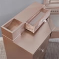 thumbnail image 5 of Furniture of America Laek Glam Wood 3-Piece Vanity Set in Blush Pink, 5 of 9