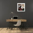 thumbnail image 3 of Vermeer, Johannes 12x13 White Modern Wood Framed Museum Art Print Titled - Soldier And Young Girl Smiling, 3 of 4