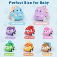 thumbnail image 5 of Baby Mini Pull Back Car, 8PCS Toy Car for Toddler 1-3,12-18 Months Baby  Rattle Roll Soft Car Friction Power Vehcile, Perfect Gift for 2 Year Old Boys Girls, 5 of 10