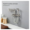 thumbnail image 3 of Kitchen Mixer Tap With Sprayer Hot And Cold Stream Wall Mount Pot Filler Faucet Pull Out Two Hole Wholesale Black ,Easy to Install, 3 of 7