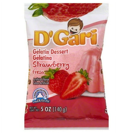 D'Gari Strawberry Gelatin Dessert, 5 oz