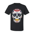 thumbnail image 2 of Wild Bobby Day Of The Dead Sugar Skull Pop Culture Men Graphic Tee, Black, Small, 2 of 5