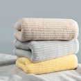 thumbnail image 3 of Nsxcdh Velvet Bath Towel Soft Thick Absorbent Dry Large 13.38x29.92in Spa Hotel Machine Washable Double Stitch Durable Home Gym Pool Shower Yellow Gray Gift Card, 3 of 9