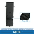 thumbnail image 4 of Interruptor de ventana eléctrica Unique Bargains No.935702T500 para el lado del conductor delantero izquierdo para Kia Optima 2014-2015 Negro, 4 of 7