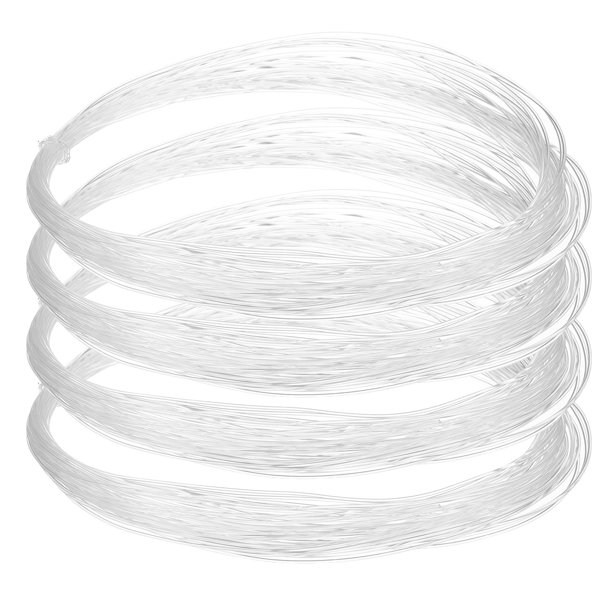 Uxcell 4 Pcs Hilo de Pesca Claro 236ft Hilo de Nylon para Pulsera de Pesca 0.5mm Cordón Invisible para Colgar Decoraciones de Globos Artesanías Joyería Fabricación de Perlas Costura