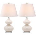thumbnail image 5 of Safavieh Eva Double Gourde en Verre Blanc (Lot de 2), 5 of 5