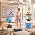 thumbnail image 3 of Patbrela Vibration Plate Exercise Machine for Lymphatic Drainage & Home Fitness, Whole Body Workout Platform for Weight Loss, with 199 Speed Levels and 9 Preset Programs, 400 Lb Capacity, Black, 3 of 9