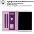 thumbnail image 3 of Dteck iPad 10.2 Inch 2020 / 2019 Case, Embossed Butterfly PU Leather Flip Case with Card Holder, Auto Wake Sleep Cover for 10.2 inch iPad 8th Gen / 7th Gen / iPad Air 3 / iPad Pro 10.5 inch, Purple, 3 of 6