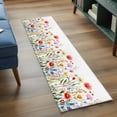 thumbnail image 4 of Spring Watercolor Area&nbsp;Rug 2x6ft Colorful Flower Wildflower Green Leaf Non-Slip&nbsp;Washable Square&nbsp;Rugs Soft Felt Indoor Floor Mat for Bedroom Kitchen Living Room Bathroom, 4 of 9