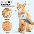 thumbnail image 3 of Jewyow Pet Grooming Brush - Deshedding Tool for Dogs & Cats, Short/Long Hair - Indoor Cat Brush for Shedding, Gentle Cleaning Comb for Puppies & Kittens, 3 of 7