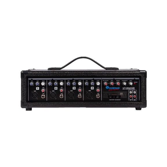 Mezcladora Amplificada SOUNDTRACK 4 canales ST-402USB