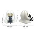 thumbnail image 3 of Halloween Mini Ghost Figurine Decor,Funny Resin Ghost Statue, Cute Decor for Halloween Decorations Bookshelf, Terrace, Bedroom,Porch and Tabletop,K, 3 of 8