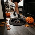 thumbnail image 3 of Halloween Round Rug 3D Optical Illusion Floor Mat Non- Witch Spider Vortex Hole Printed Doormat For Entryway Halloween Party Indoor Home Decor, 3 of 3