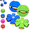 Blue+Green, variant on 2026 Upgraded Magic Bouncing Ball, 2-in-1 Pop up Ball, Dual Form Freely Switchable, with 6 Light, Suitable for Indoor & Outdoor Use