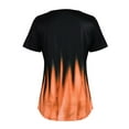 thumbnail image 5 of VSNOW Women Gradient Color Short Sleeve Tunic Tops T-Shirt Blouse, 5 of 5