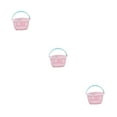 thumbnail image 2 of Guardoinrt Portable Storage Basket - Efficiently Organize Small Items light pink circular 3Set, 2 of 6
