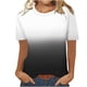 thumbnail image 1 of Tops Florales para las Mujeres Impreso Suéter Cuello Redondo Manga Corta, Ligero Y Casual Tops Cortos para las Mujeres, 1 of 8
