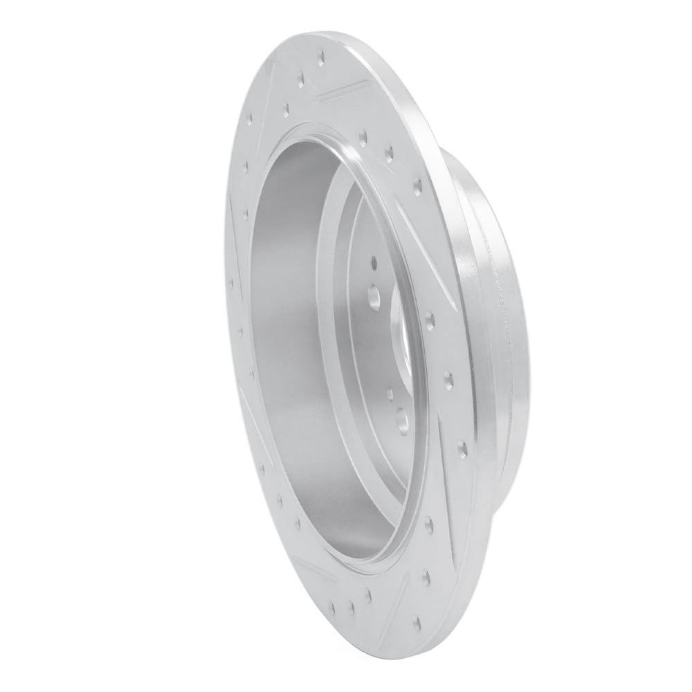 Dynamic Friction Company 631-59050R DFC Brake Rotor - Drilled And Slotted - Silver