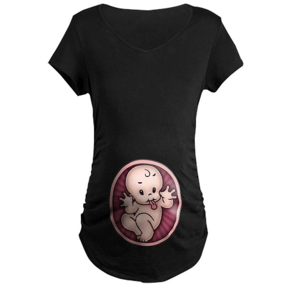 CafePress - Razz Baby Maternity Dark T Shirt - Maternity Dark T-Shirt