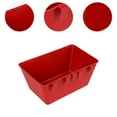 thumbnail image 6 of Bothyi Handing Fence Feed Trough with Trough Chicken Chicken Feed Trough Bucket Chicken Red, 6 of 8