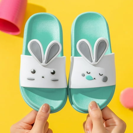 

NEGJ Girls Summer Slippers Shoes Boys Children Sandals Cartoon Baby Toddler Rabbit Girl s shoes