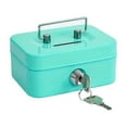 thumbnail image 1 of Metal Cash Box Mini Safe Lock Box Money Bank Metal Coin Bank Security Box Sturdy Cash Portable for Kids Coin Collection ,Your Exclusive Wealth Manager, 1 of 7