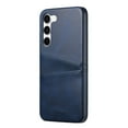 thumbnail image 3 of SaniMore Case for Samsung Galaxy S24 6.2" 2024, Card Slots [Up to 2] Wear-resistant PU Leather Skin Shockproof PC Backplane Anti-fall Slim Lightweight Shell for Samsung Galaxy S24,  Blue, 3 of 5