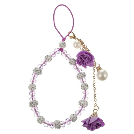 

Mobile Phone Pendant Flower Rhinestone Crystal Phone Lanyard Hanging Rope