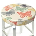 thumbnail image 3 of Honeii Butterfly Bar Stool Covers – Perfect Fit for 12" to 14" Round Stools, Crease-Resistant, Stretchy, Washable & Dustproof Seat Slipcovers-13 inch, 3 of 7