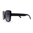 thumbnail image 3 of Womens Oversized Squared Cat Eye Metal Bridge Plastic Fashion Sunglasses Black Smoke, 3 of 4