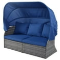 thumbnail image 4 of Smuxee Contemporary Patio Round Daybed with Retractable Canopy Sofa,49.6 lb,Blue, 4 of 8