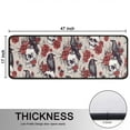 thumbnail image 5 of Kitchen Rugs Sets Of 2,Beige Skull Crow Flower Pattern Anti Fatigue Kitchen Mat Rugs Non Slip Washable,Decorative Kitchen Floor Mats for Kitchen,Sink,Laundry,17"x47"+17"x47", 5 of 5